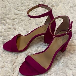 Deep Fuchsia Heeled Sandals